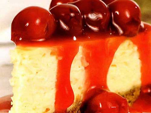 Рецепт Домашний чизкейк с вишневым соусом