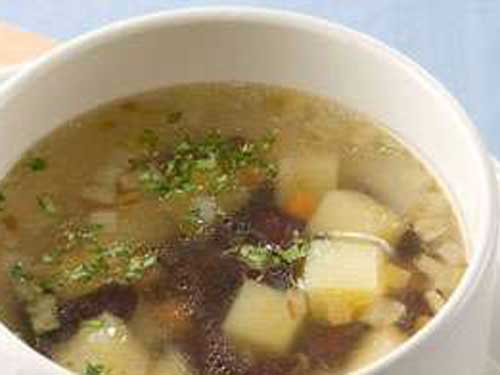 Суп картофельный с фасолью или горохом